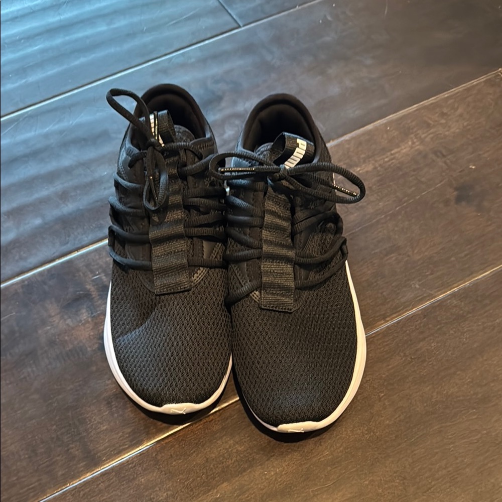Puma Black Mesh Sneakers